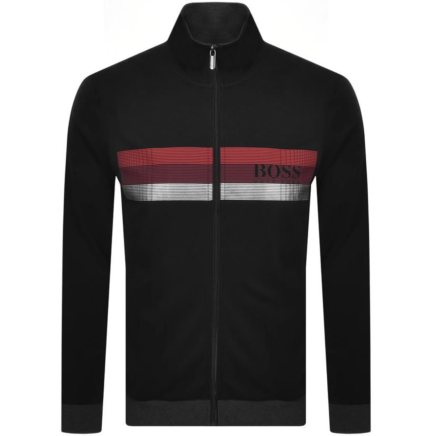 Alternative Image for ProductBOSS Bodywear Lounge Full Zip Sweatshirt Black1